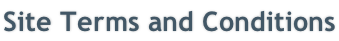 Site Terms and Conditions